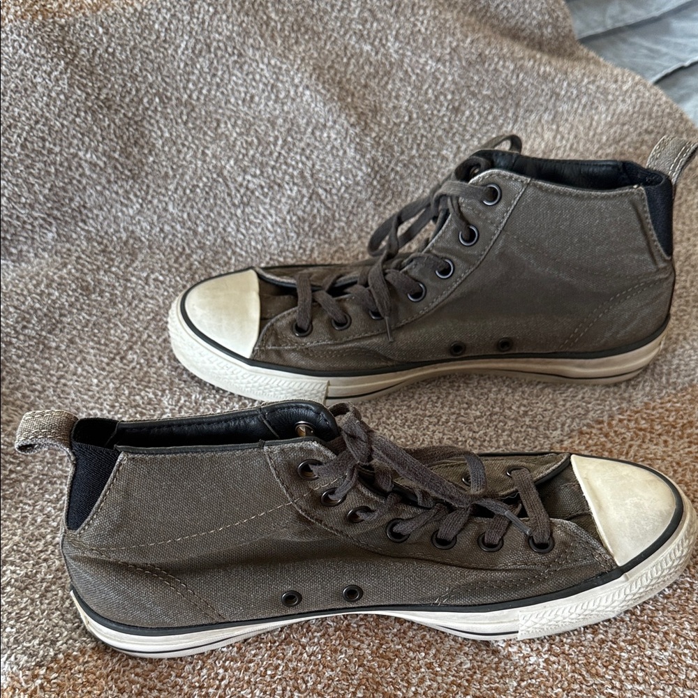 Converse All Stars John Varvatos Men’s High-Top Canvas shoes - Greenish brown